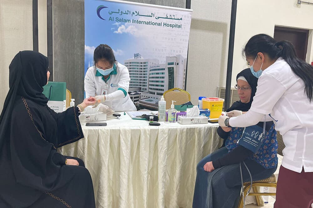 مشاركة مستشفى السلام الدولي باليوم العالمي لمتلازم للداون...