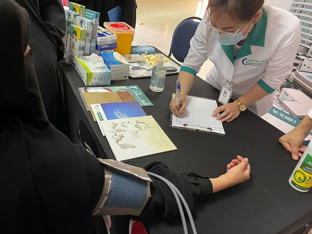 فعالية التوعية الصحية لمدرسات مدرسة السلام الابتدائية بنات.....