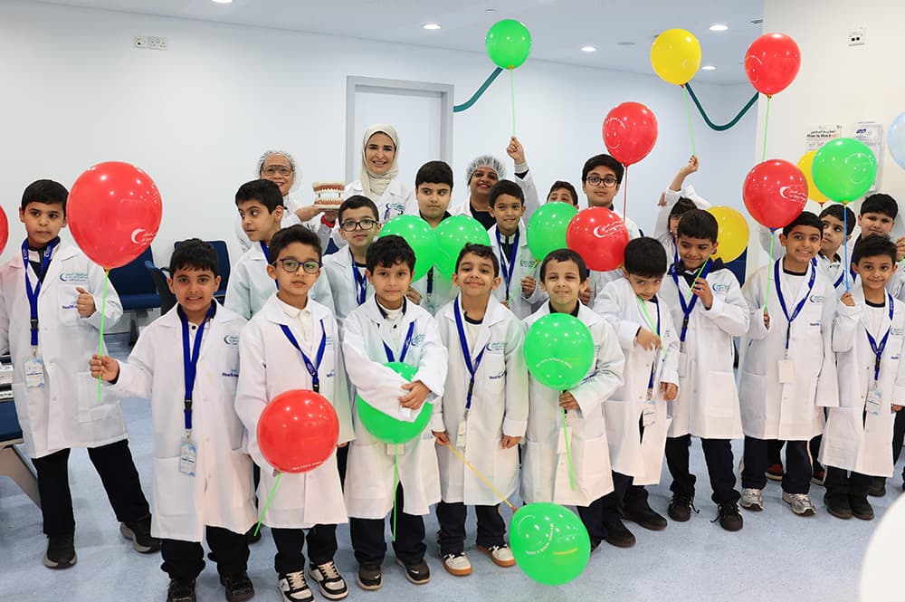 إطلاق برنامج Little Health Heroes @Al Salam في مستشفى السلام الأحمدي مع أول زيارة مدرسية